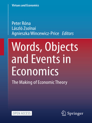 cover image of Words, Objects and Events in Economics